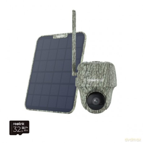 Reolink - Go G450 4K PT Battery Camera with 4G/LTE + Solar Panel 2 - Camo