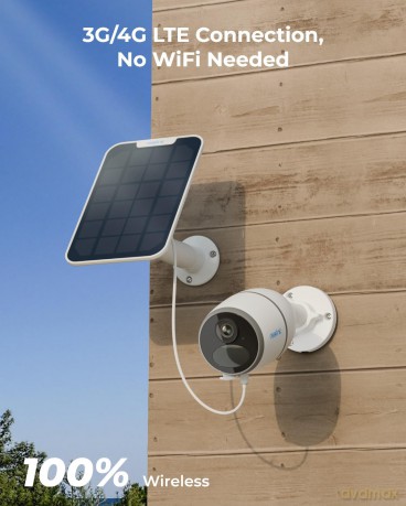 Reolink - Go Plus (G330) 4G LTE Outdoor Battery Camera - White