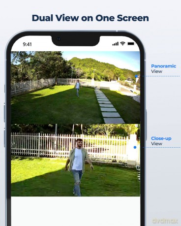 Reolink - TrackMix PoE (P760) 4K Outdoor Dual-View Camera - White