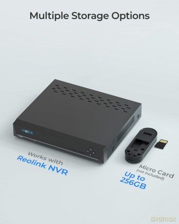 Reolink - Video Doorbell Wi-Fi Smart 2K+ (D340W) - Black
