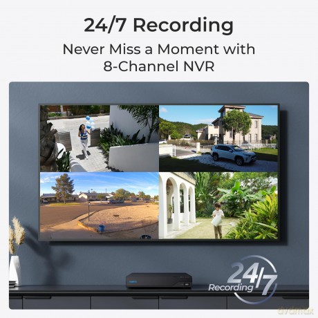 Reolink NVR Camera System - NVS8-5MB4 RLK8-410B4-5MP - 4x 5MP Cameras + 8CH NVR - White