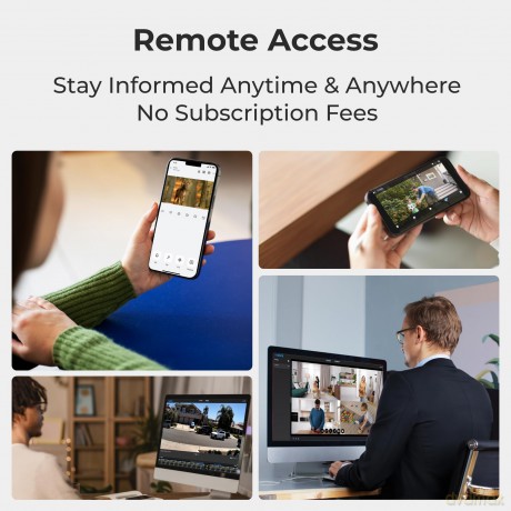 Reolink NVR Camera System - NVS8-5MB4 RLK8-410B4-5MP - 4x 5MP Cameras + 8CH NVR - White