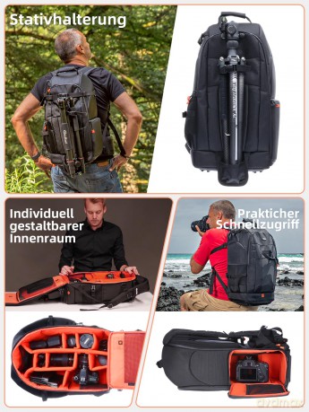 Rollei - Fotoliner L camera backpack Black