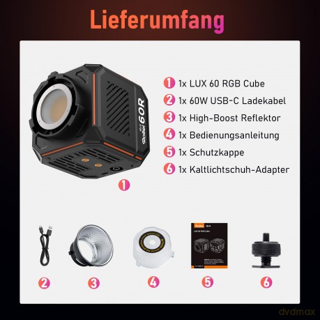 Rollei - LED Continuous Light RGB Cube 60