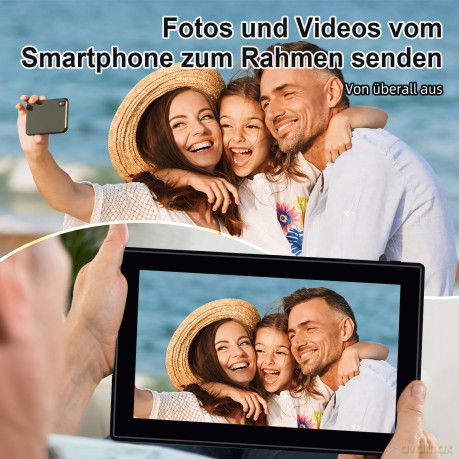 Rollei - Smarter picture frame - 15 Diagonal - WIFI - App Control - Model 150 - black