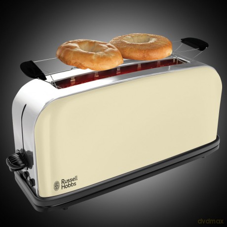 Russell Hobbs - Colours Plus 2 Slice Long Slot Toaster - Cream