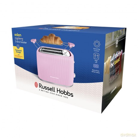 Russell Hobbs - Eden 2S Toaster - Raspberry