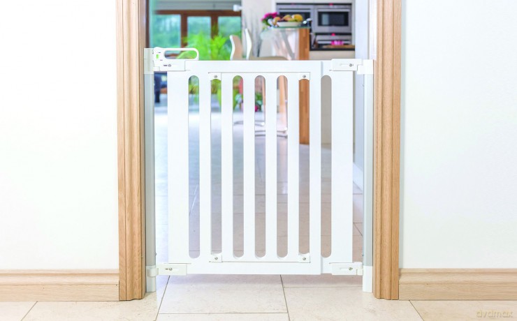 SAFE - SafeGate Wood Hardware Mounted - White - 76 -105 cm