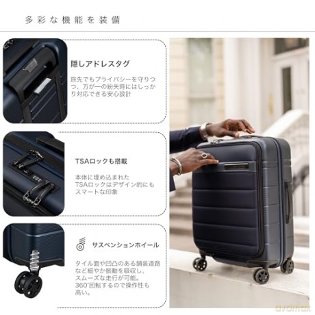 Samsonite - Suitcase Neopod Expand Front Pocket - Black
