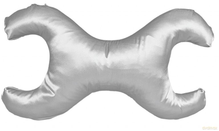 Save My Face - La Petite Small Pillow w. 100% Silk Cover Silver [KOMSETYKI]