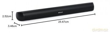 Sharp - 2.0 Compact Soundbar HT-SB107 Black