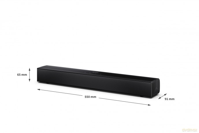 Sharp - Compact 2.0 soundbar HT-SB121 Black