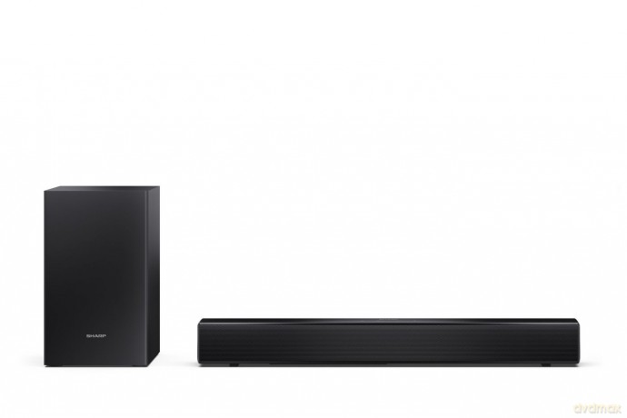 Sharp - Compact 2.1 Soundbar with Wireless Subwoofer HT-SBW121 Black