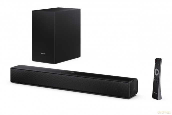 Sharp - Compact 2.1 Soundbar with Wireless Subwoofer HT-SBW121 Black