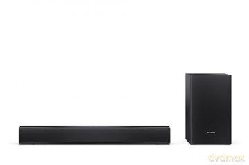 Sharp - Compact 2.1 Soundbar with Wireless Subwoofer HT-SBW121 Black