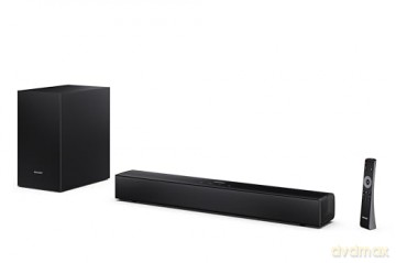 Sharp - Compact 2.1 Soundbar with Wireless Subwoofer HT-SBW121 Black