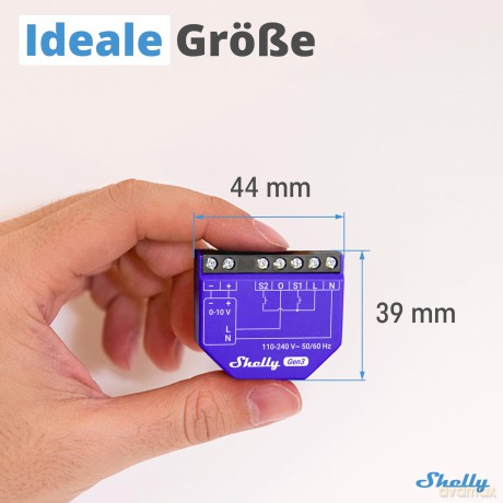Shelly - Dimmer 0/1-10V PM Gen3