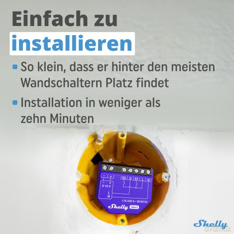 Shelly - Dimmer 0/1-10V PM Gen3