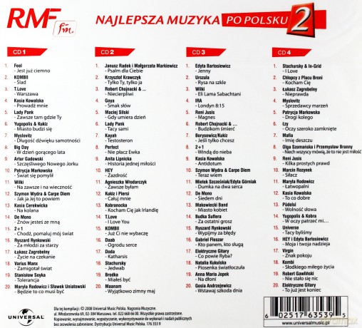 RMF FM Najlepsza Muzyka Po Polsku vol.2 (BOX) [4CD]