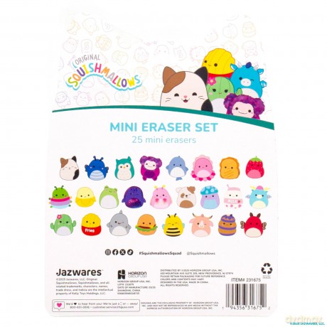 Squishmallows - Eraser Set 25 Pcs (333-231675)