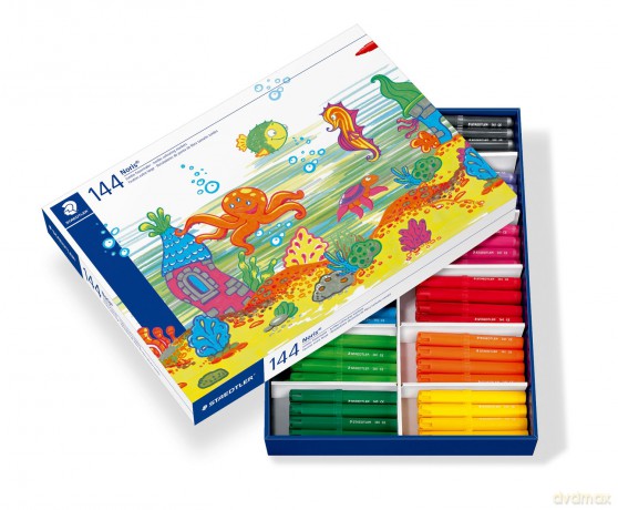 Staedtler - Jumbo fibre-tip pen box, Noris - 44pcs (340 C144)