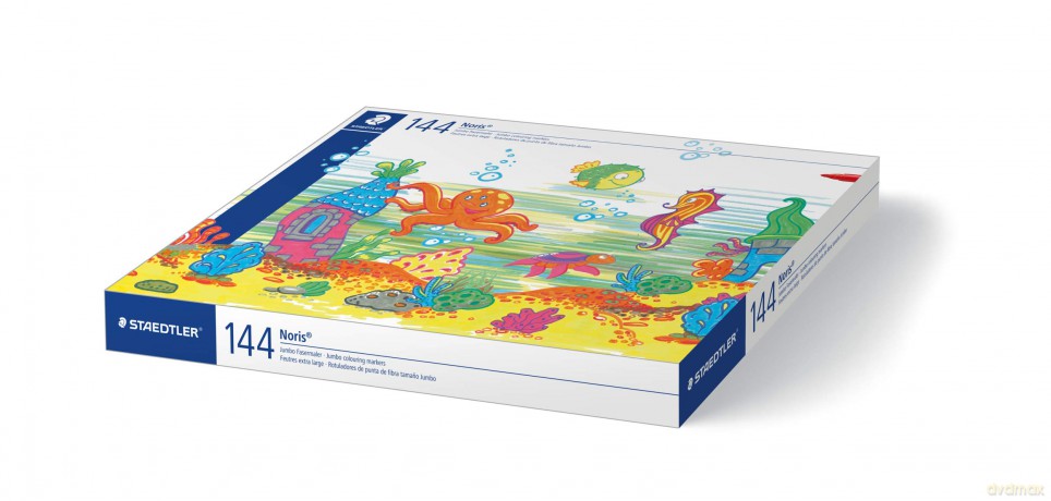 Staedtler - Jumbo fibre-tip pen box, Noris - 44pcs (340 C144)