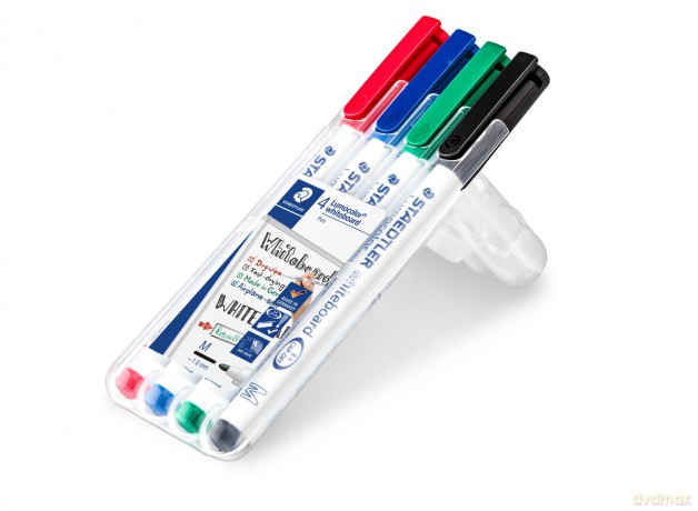 Staedtler - Lumocolor whiteboard marker - 4 pc asst. (301 WP4)