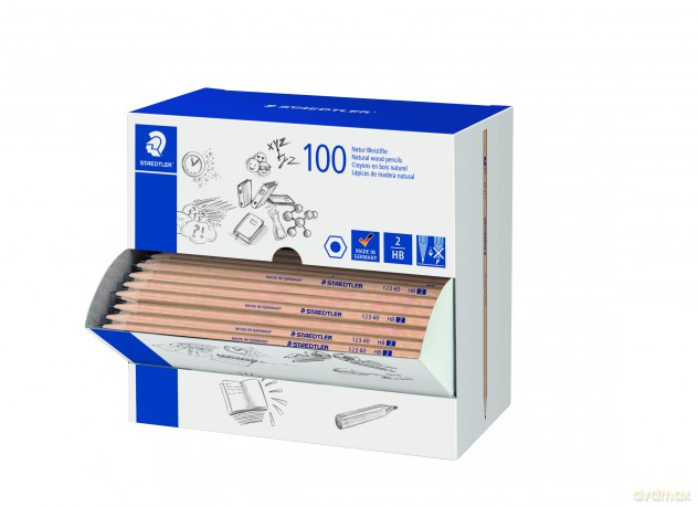 Staedtler - Pencil Dispenser, HB Natural - 100 pcs (12360CA100)
