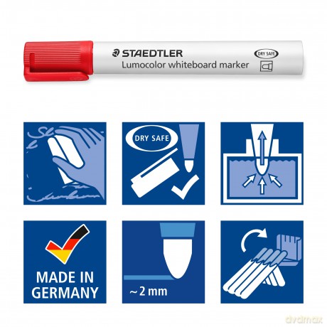 Staedtlet - Lumocolor whiteboard marker 2,0 mm - 10 pc. asst. (351 C10)