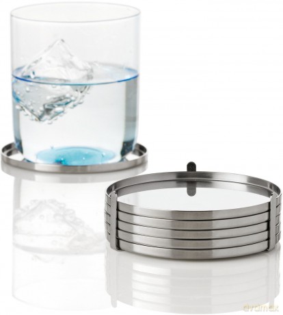 Stelton - Arne Jacobsen coaster - Steel - 8.5 cm