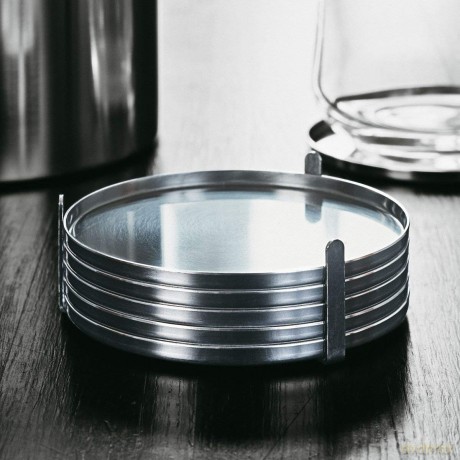 Stelton - Arne Jacobsen coaster - Steel - 8.5 cm