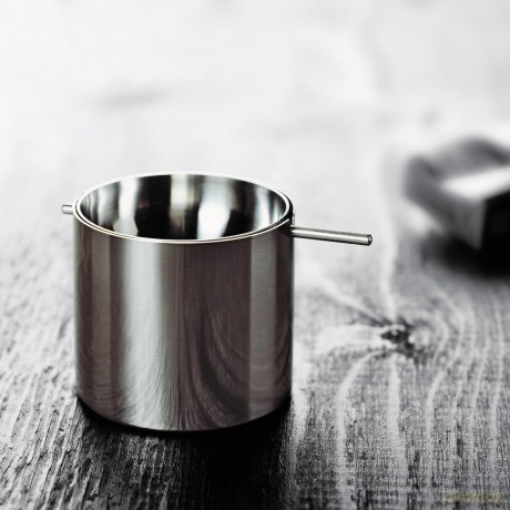 Stelton - Arne Jacobsen revolving ashtray - Steel - 8 cm