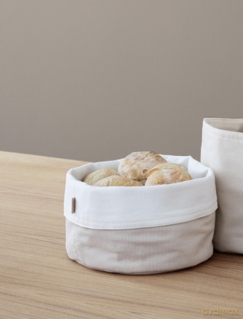 Stelton - Classic Bread Bag - Cotton - Sand/White - 23  H 21 cm