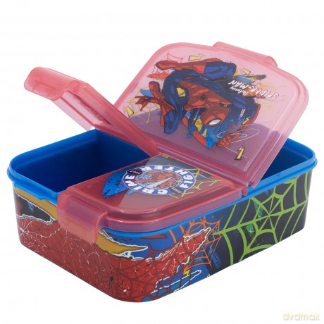 Stor - Multi Compartment Sandwich Box - Spidermann (83520)
