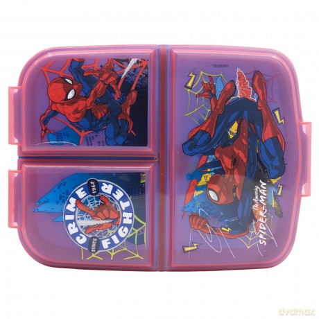 Stor - Multi Compartment Sandwich Box - Spidermann (83520)