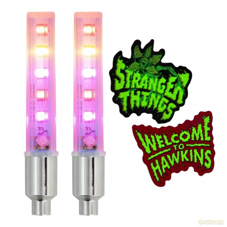 Stranger Things 5 LED Bike Lights and stickers