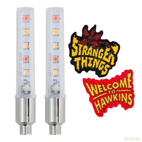 Stranger Things 5 LED Bike Lights and stickers