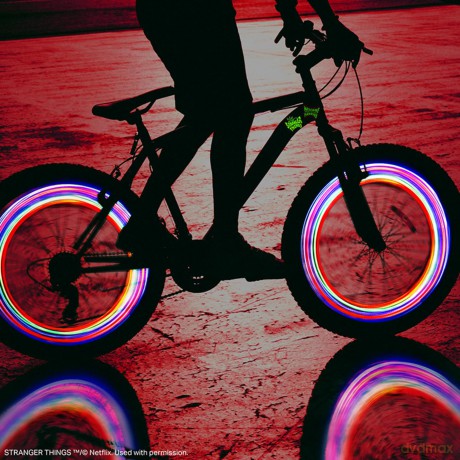 Stranger Things 5 LED Bike Lights and stickers
