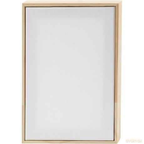 Stretched Canvas with Frame - size 15,8x23,8 cm - 280 g - white (257320)