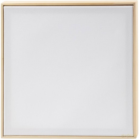 Stretched Canvas with Frame - size 30x30 cm - 280 g - white (25733)