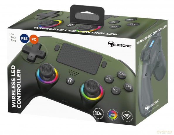 Subsonic - Wireless LED Controller - PS5 (Green)