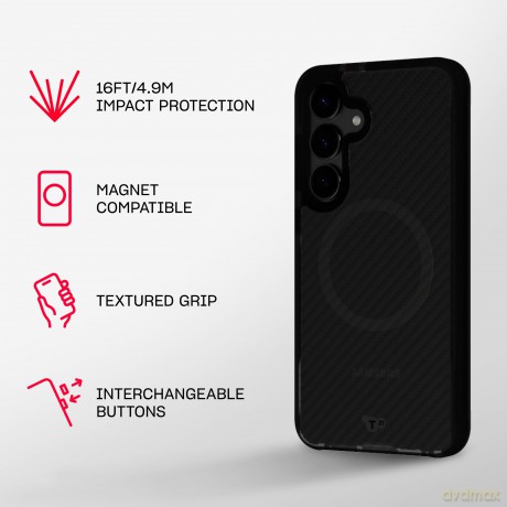 Tech21 - Evo Armor Magnet - Samsung Galaxy S25+ - Black