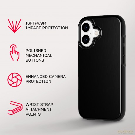 Tech21 - Evo Dusk - Cover - iPhone 16 - MagSafe - Black