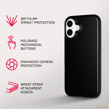 Tech21 - Evo Dusk - Cover - iPhone 16 Plus - MagSafe - Black