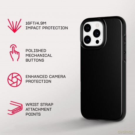 Tech21 - Evo Dusk - Cover - iPhone 16 Pro Max - MagSafe - Black