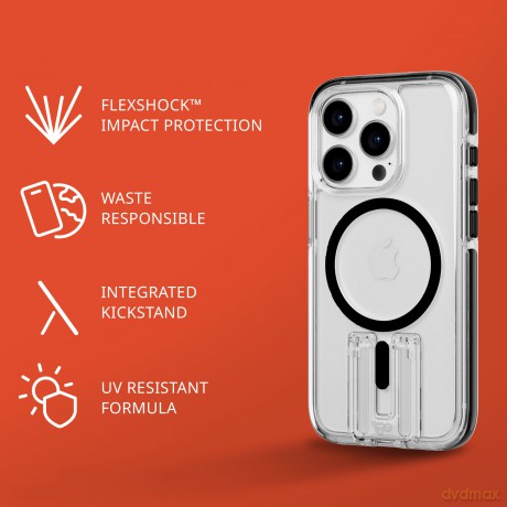 Tech21 - Evo Kick MagSafe iPhone 15 Pro Clear Black