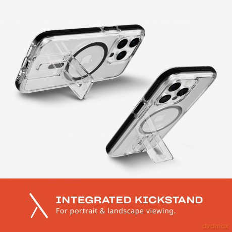 Tech21 - Evo Kick MagSafe iPhone 15 Pro Clear Black