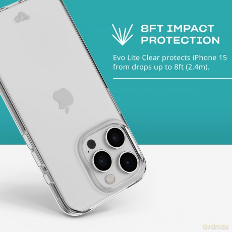 Tech21 - Evo Lite iPhone 15 Pro Clear