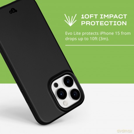 Tech21 - Evo Lite iPhone 15 Pro Max Black