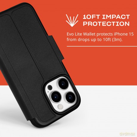 Tech21 - Evo Lite Wallet iPhone 15 Pro Black